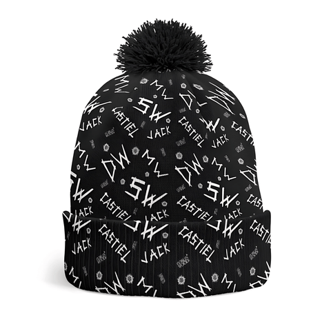 Initials AOP Knit Printed Beanie - Supernatural Inspired - Goblin Wood Exclusive - Goblin Wood