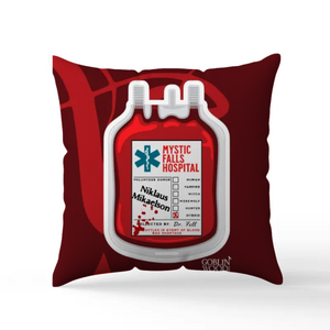 Klaus Blood Bag Scatter Cushion - TVD Inspired - Goblin Wood Exclusive