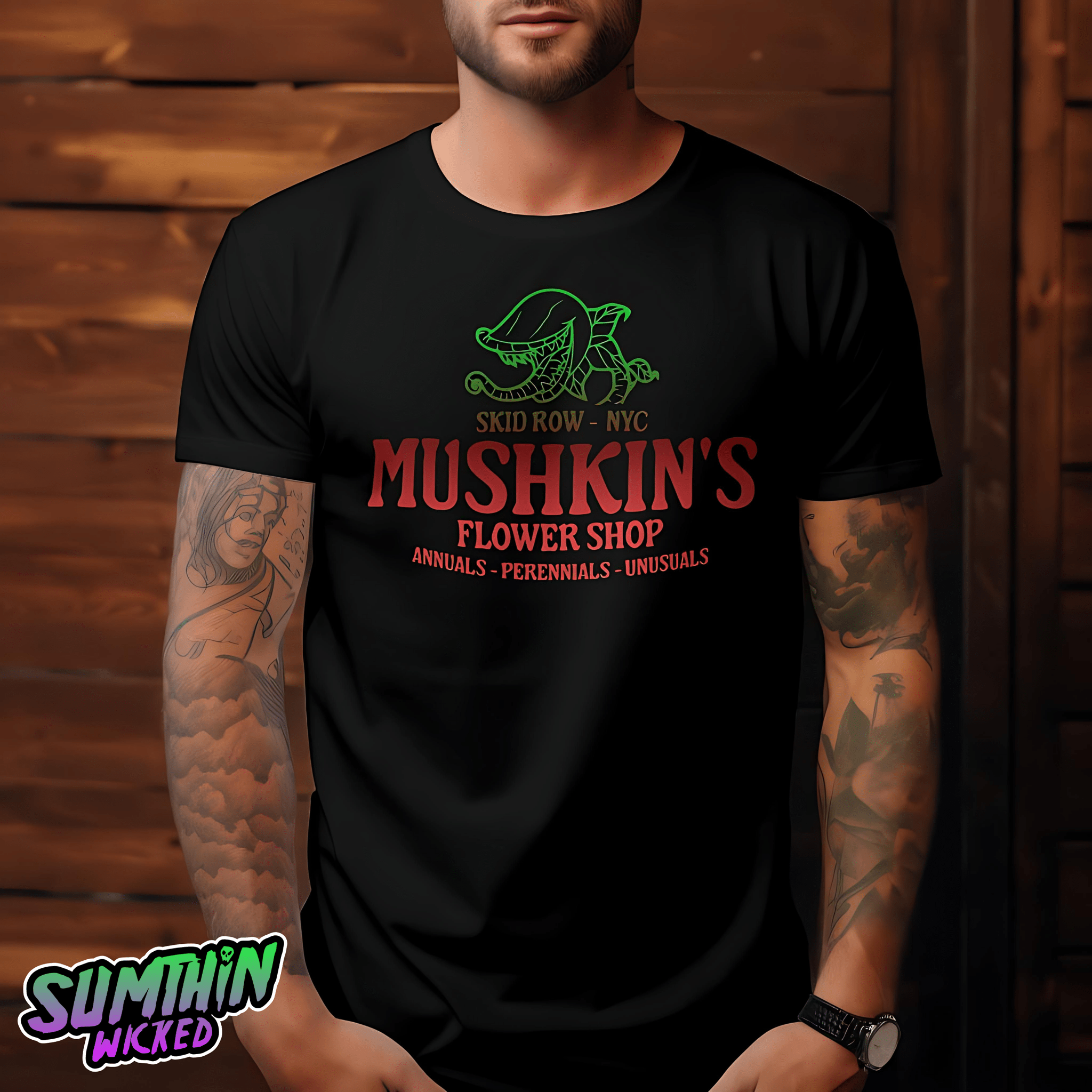 Levi - Premium T-Shirt - Little Shop Of Horrors Inspired - Sumthin Wicked Exclusive - Goblin Wood