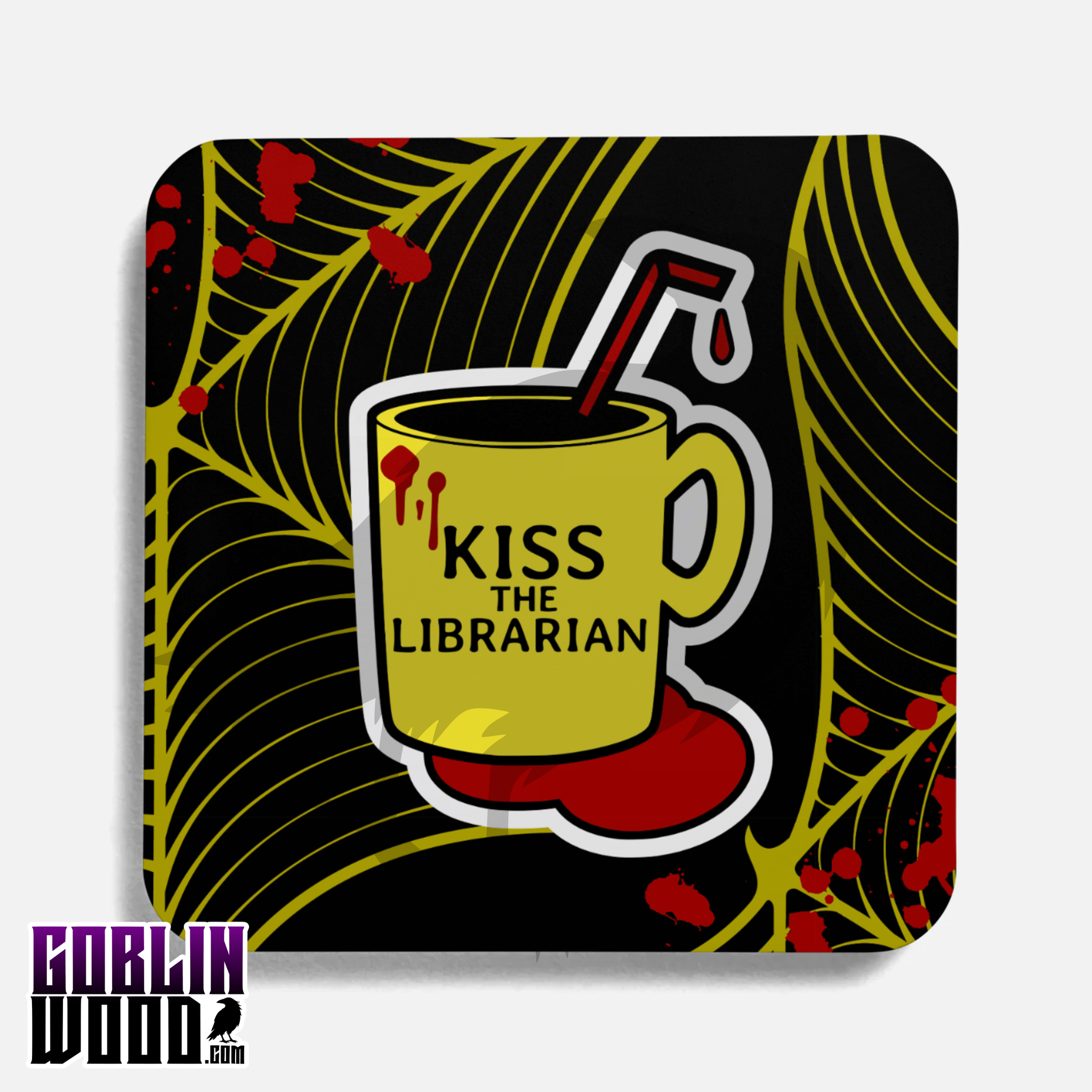 Librarian - Drinks Coaster - Buffy Inspired - Goblin Wood Exclusive - Goblin Wood