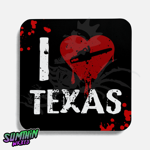 Lone Star - Drinks Coaster - The Texas Chain Saw Massacre Inspired - Sumthin Wicked Exclusive - Goblin Wood