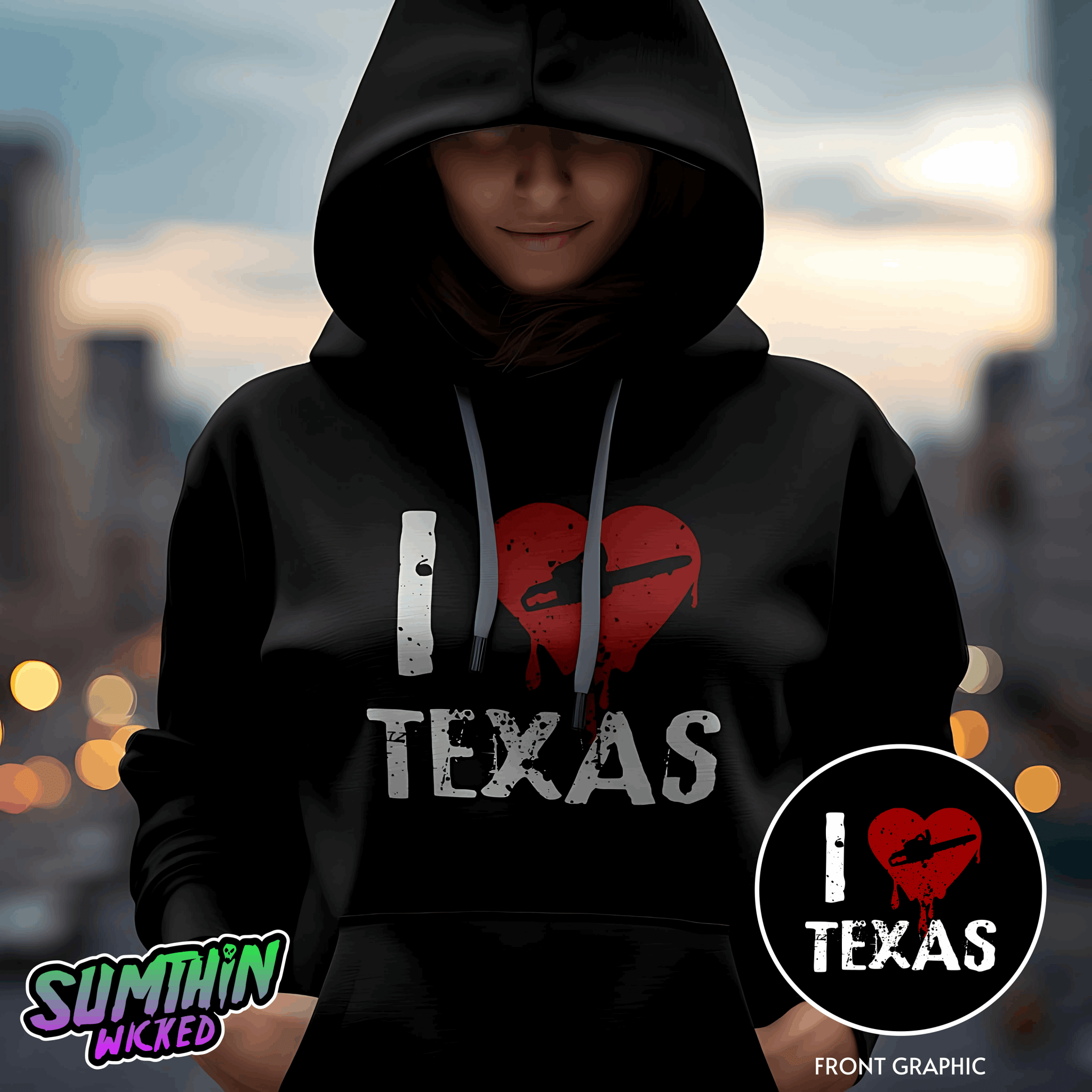 Lone Star - Premium Hoody - Texas Chainsaw Massacre Inspired - Sumthin Wicked Exclusive - Goblin Wood