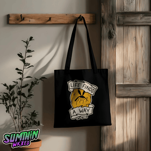 Mozzie - Black Tote Bag - Jurassic Park Inspired - Sumthin Wicked Exclusive - Goblin Wood