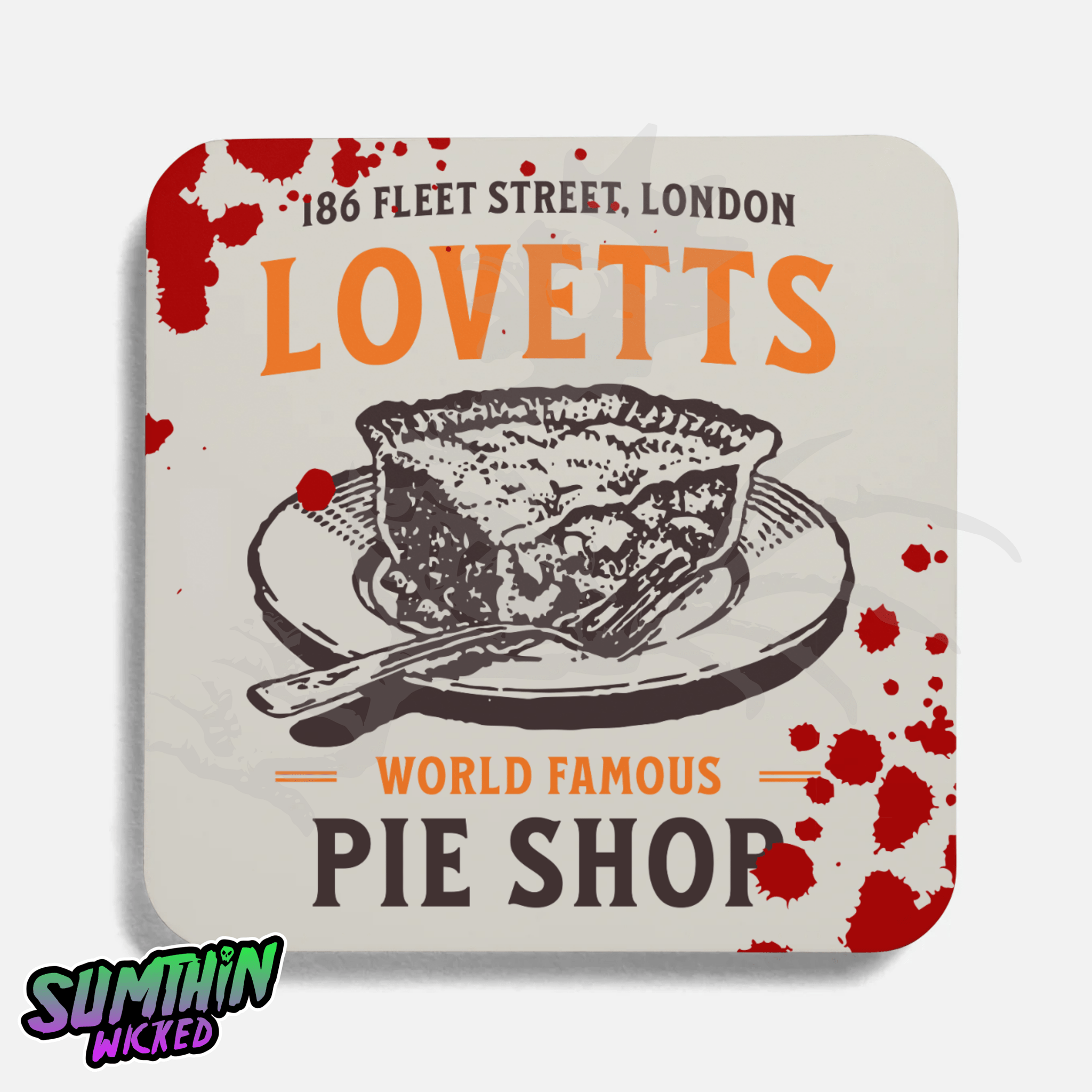 Mrs. Lovett - Drinks Coaster - Sweeney Todd inspired - Sumthin Wicked Exclusive - Goblin Wood