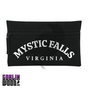 Mystic Falls - Black Pencil Case - TVD Inspired - Goblin Wood Exclusive - Goblin Wood