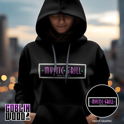 Mystic Grill - Premium Black Hoody - TVD Inspired - Goblin Wood Exclusive - Goblin Wood