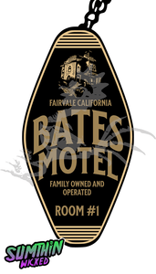 Norman - Bates Motel - Acrylic Key Fob Keychain - Psycho Inspired - Sumthin Wicked Exclusive - Goblin Wood