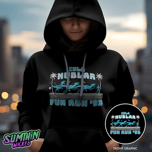 Park Run! - Premium Black Hoody - Jurassic Park Inspired - Sumthin Wicked Exclusive - Goblin Wood