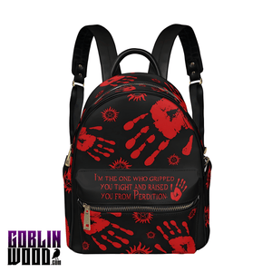 Perdition Print Mini Backpack - Supernatural Inspired - Goblin Wood Exclusive - Goblin Wood