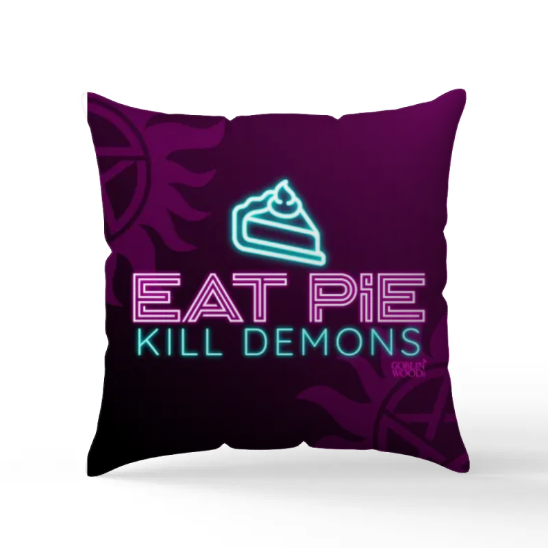 Eat Pie Scatter Cushion - Supernatural Inspired - Goblin Wood Exclusive ...