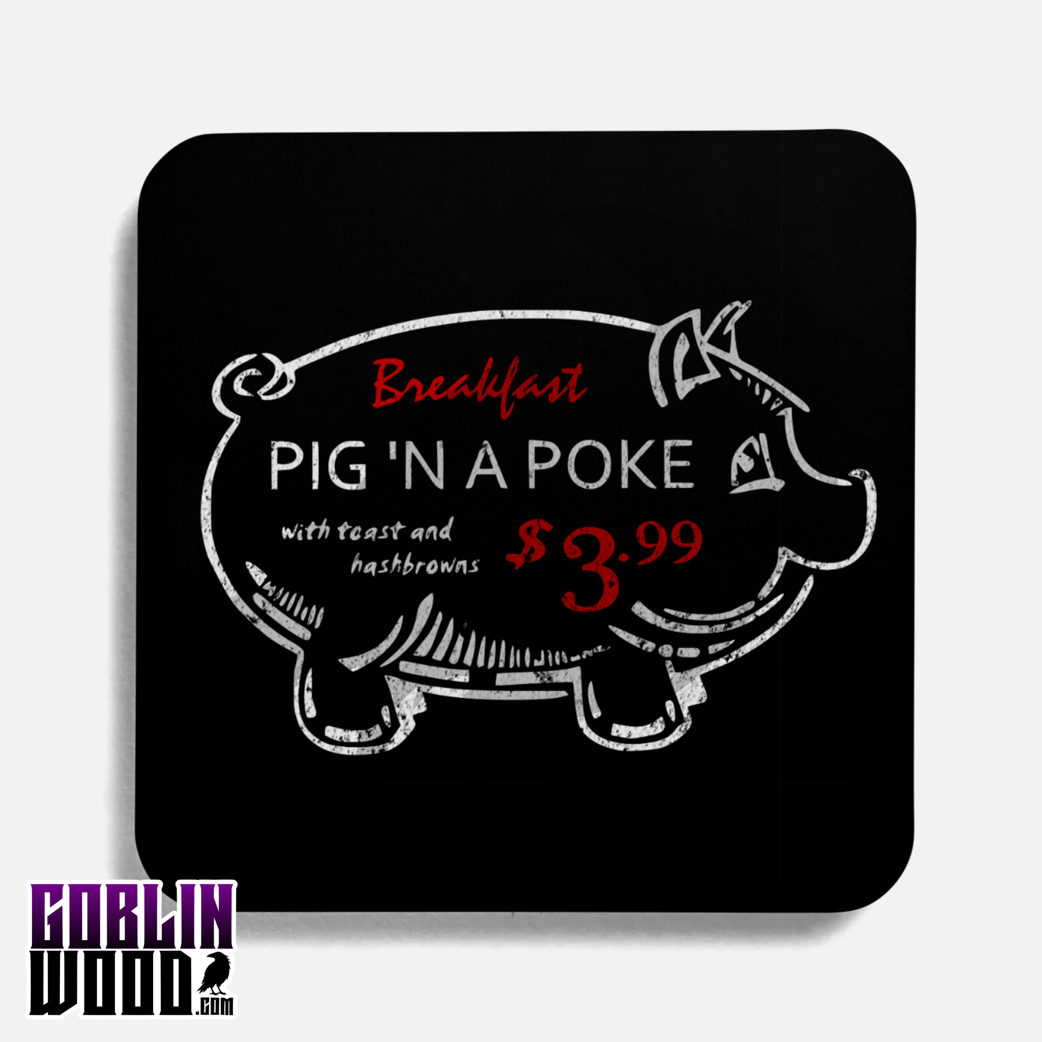 Porky - Drinks Coaster - Supernatural Inspired - Goblin Wood Exclusive - Goblin Wood