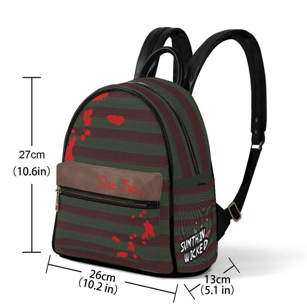 *PRE ORDER* Freddy - AOP Print Mini Backpack - A Nightmare On Elm Street Inspired - Sumthin Wicked Exclusive - Goblin Wood