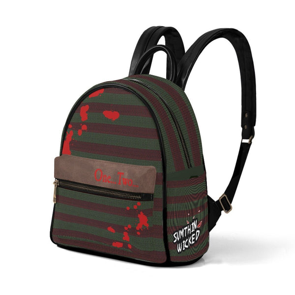 *PRE ORDER* Freddy - AOP Print Mini Backpack - A Nightmare On Elm Street Inspired - Sumthin Wicked Exclusive - Goblin Wood