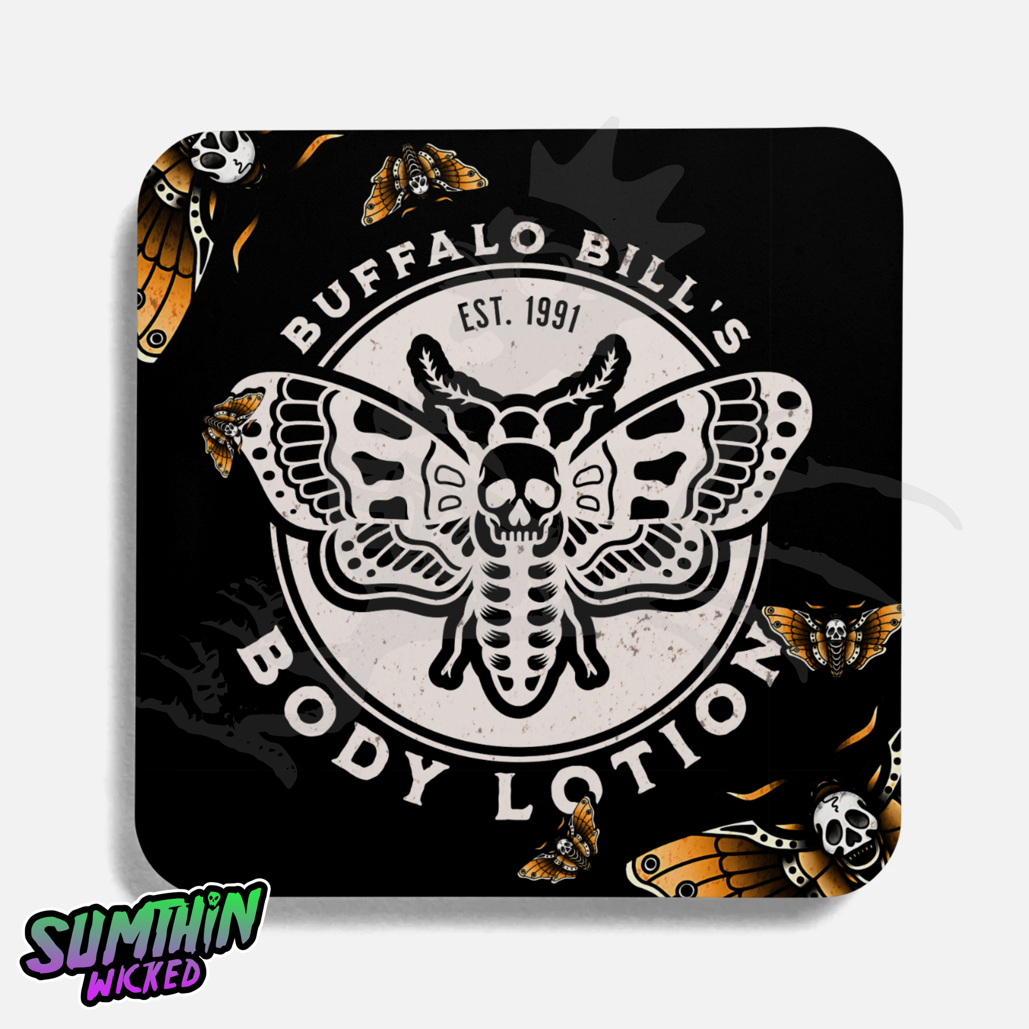 Pretty - Drinks Coaster - The Silence Of The Lambs Inspired - Sumthin Wicked Exclusive - Goblin Wood