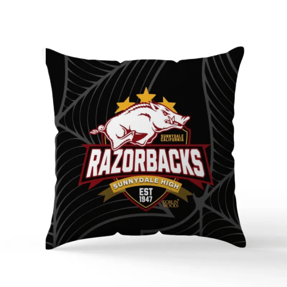 Razorbacks Scatter Cushion - Buffy Inspired - Goblin Wood Exclusive - Goblin Wood