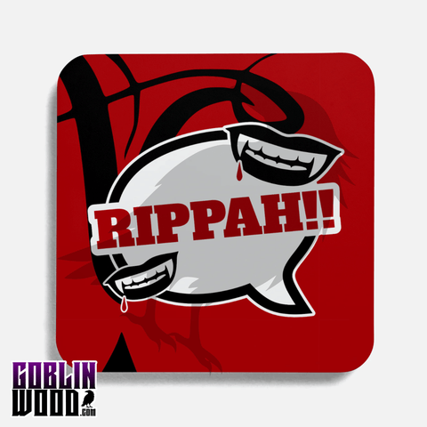 Rippah!! - Speech Bubble Drinks Coaster - TVD Inspired - Goblin Wood Exclusive - Goblin Wood