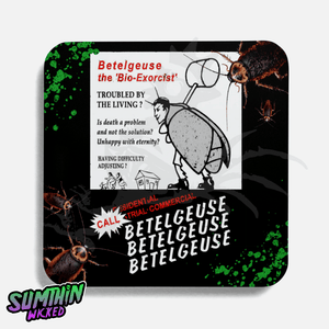 Roach - Drinks Coaster - Beetlejuice Inspired - Sumthin Wicked Exclusive - Goblin Wood