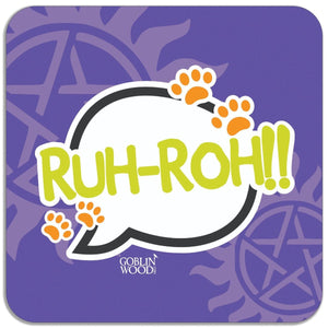 Ruh - Roh! Speech Bubble Magnet - Supernatural Inspired - Goblin Wood Exclusive - Goblin Wood