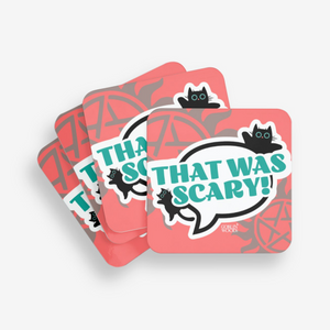 That Was Scary! Speech Bubble Coaster - Supernatural inspired