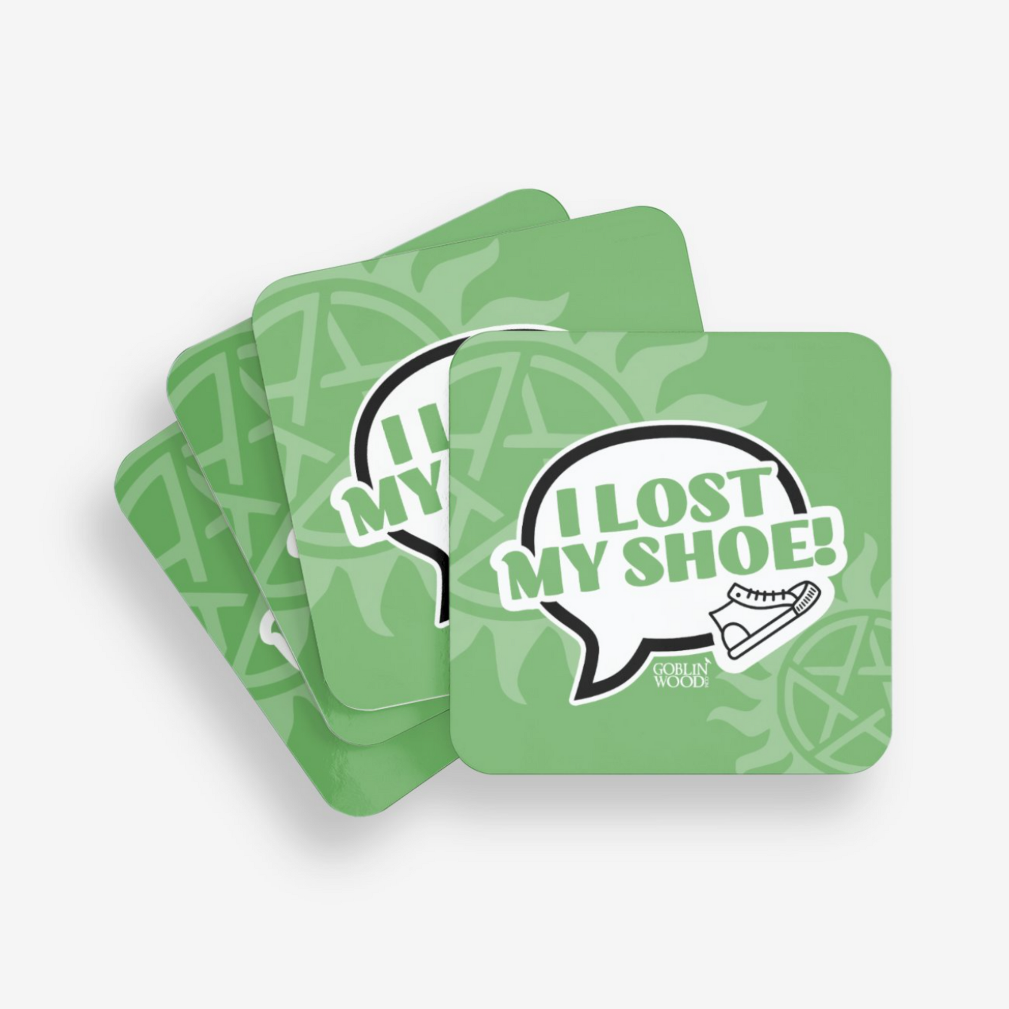 I Lost My Shoe! Speech Bubble Coaster - Supernatural inspired
