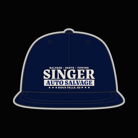 Singer Salvage - Navy SnapBack - Goblin Wood Exclusive - Goblin Wood