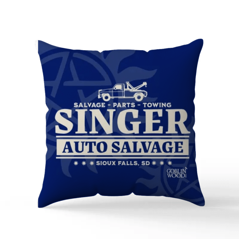 Singer Salvage - Scatter Cushion - Supernatural Inspired - Goblin Wood Exclusive - Goblin Wood