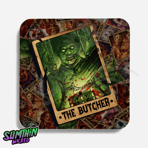 Skinner - Tarot Drinks Coaster - The Texas Chain Saw Massacre Inspired - Sumthin Wicked Exclusive - Goblin Wood