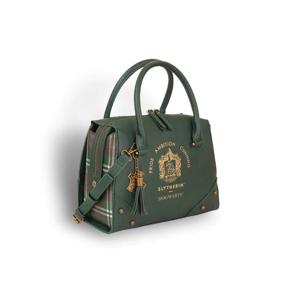 Slytherin Luxury Plaid Top Handbag - Goblin Wood