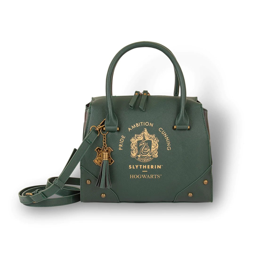 Slytherin Luxury Plaid Top Handbag - Goblin Wood