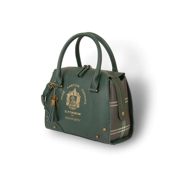 Slytherin Luxury Plaid Top Handbag - Goblin Wood