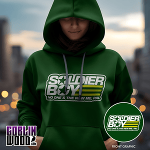 Soldier Boy - Bottle Green Premium Hoody - The Boys Inspired - Goblin Wood Exclusive - Goblin Wood