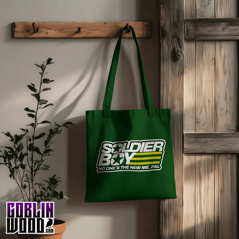 Soldier Boy - Bottle Green Tote Bag - The Boys Inspired - Goblin Wood Exclusive - Goblin Wood