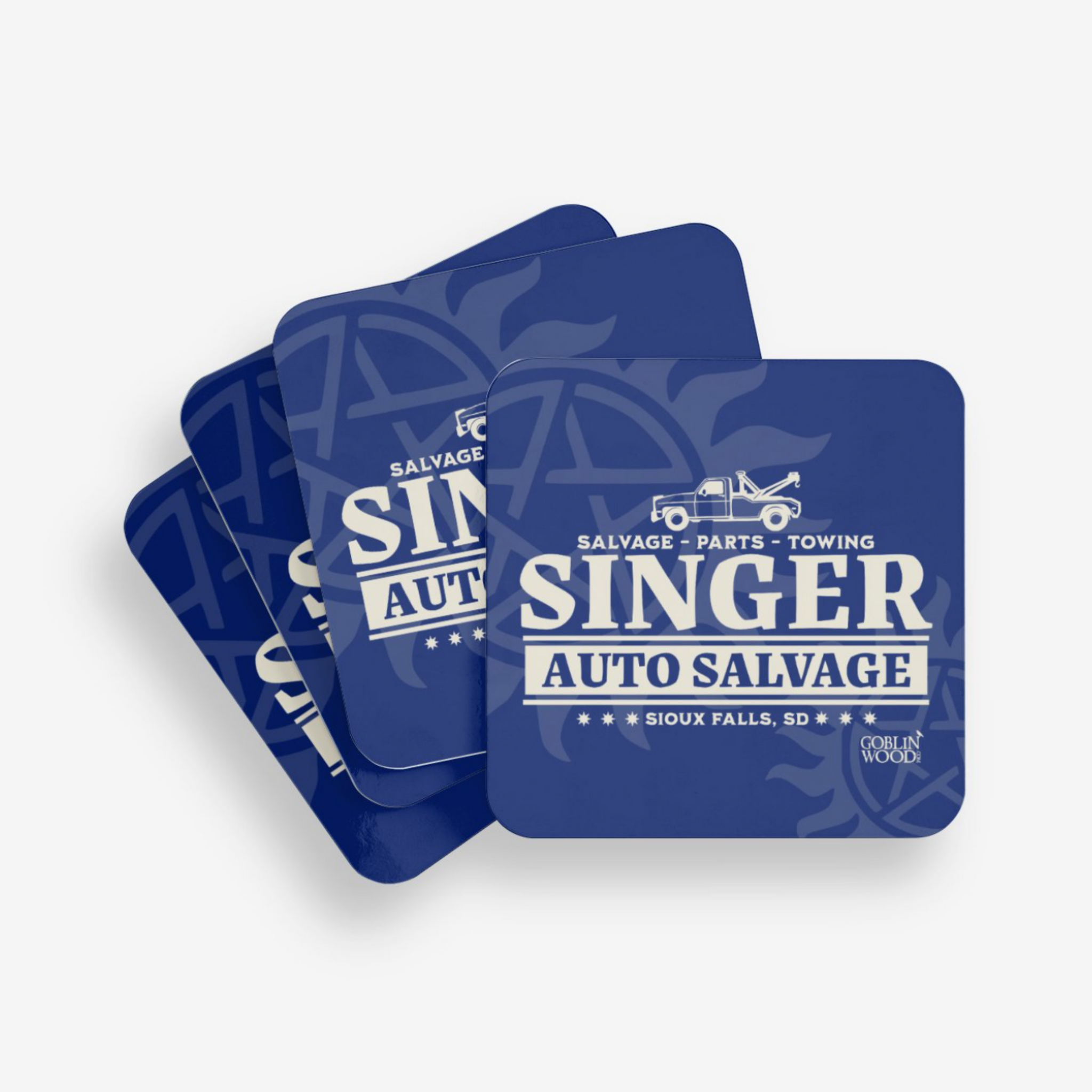 Singer Salvage Coaster - Supernatural inspired