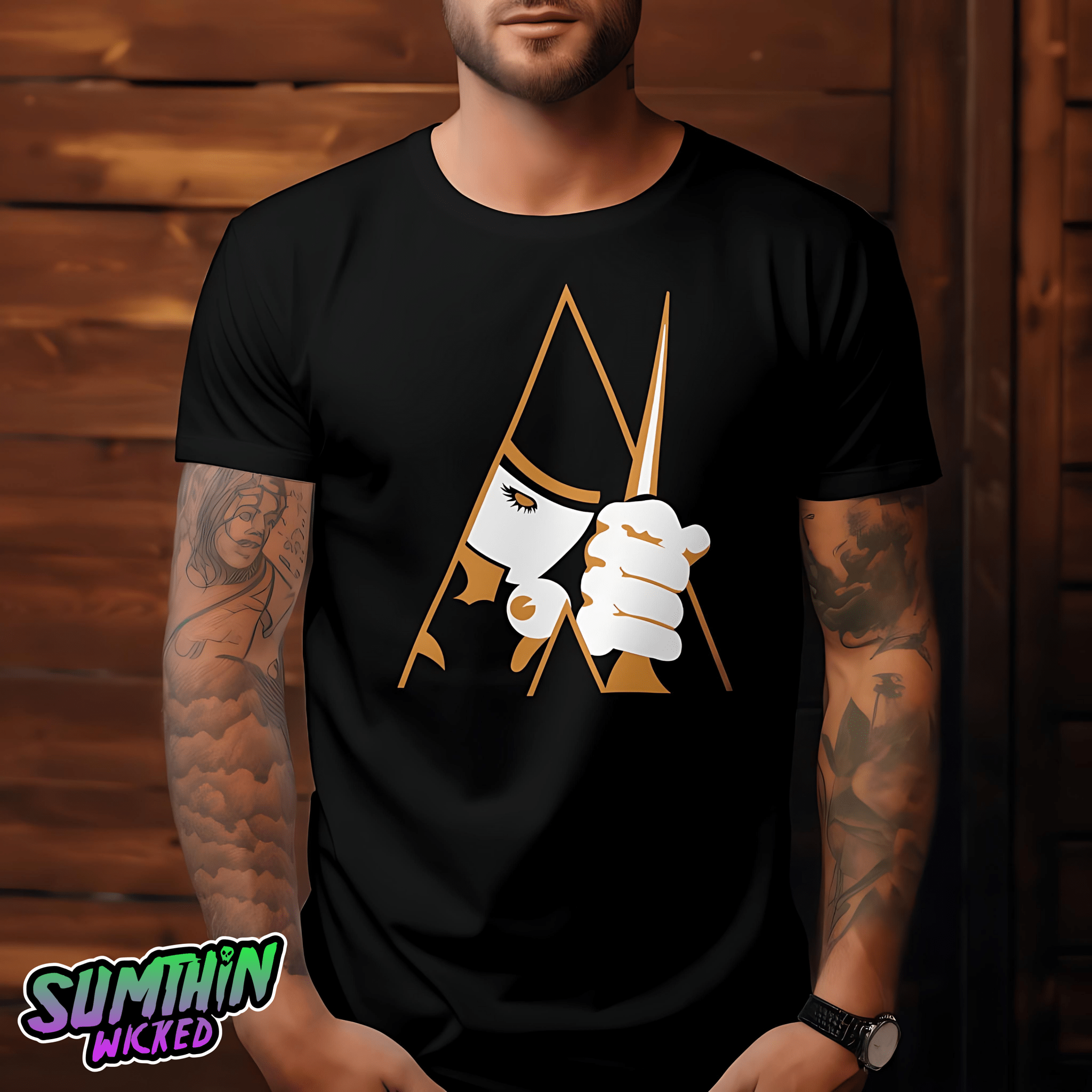 Stanley - Black Premium T-Shirt - A Clockwork Orange Inspired - Sumthin Wicked Exclusive - Goblin Wood