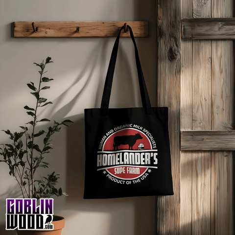 Supe Farm - Black Tote Bag - The Boys Inspired - Goblin Wood Exclusive - Goblin Wood