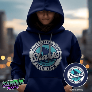 Take - A - Dip - Premium Navy Hoody - Jaws Inspired - Sumthin Wicked Exclusive - Goblin Wood