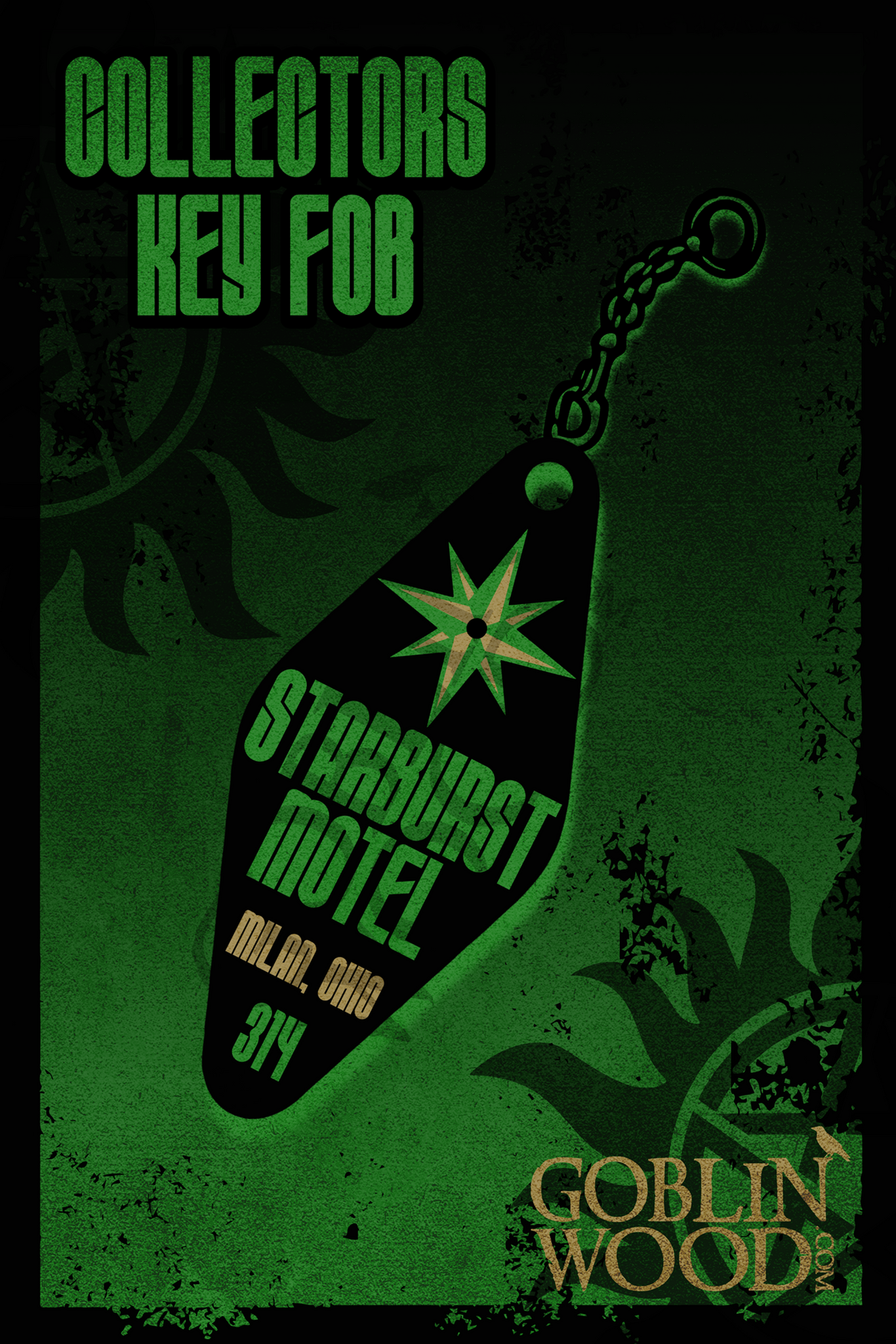 The Starburst Motel Key Fob - Supernatural Inspired - Goblin Wood Exclusive