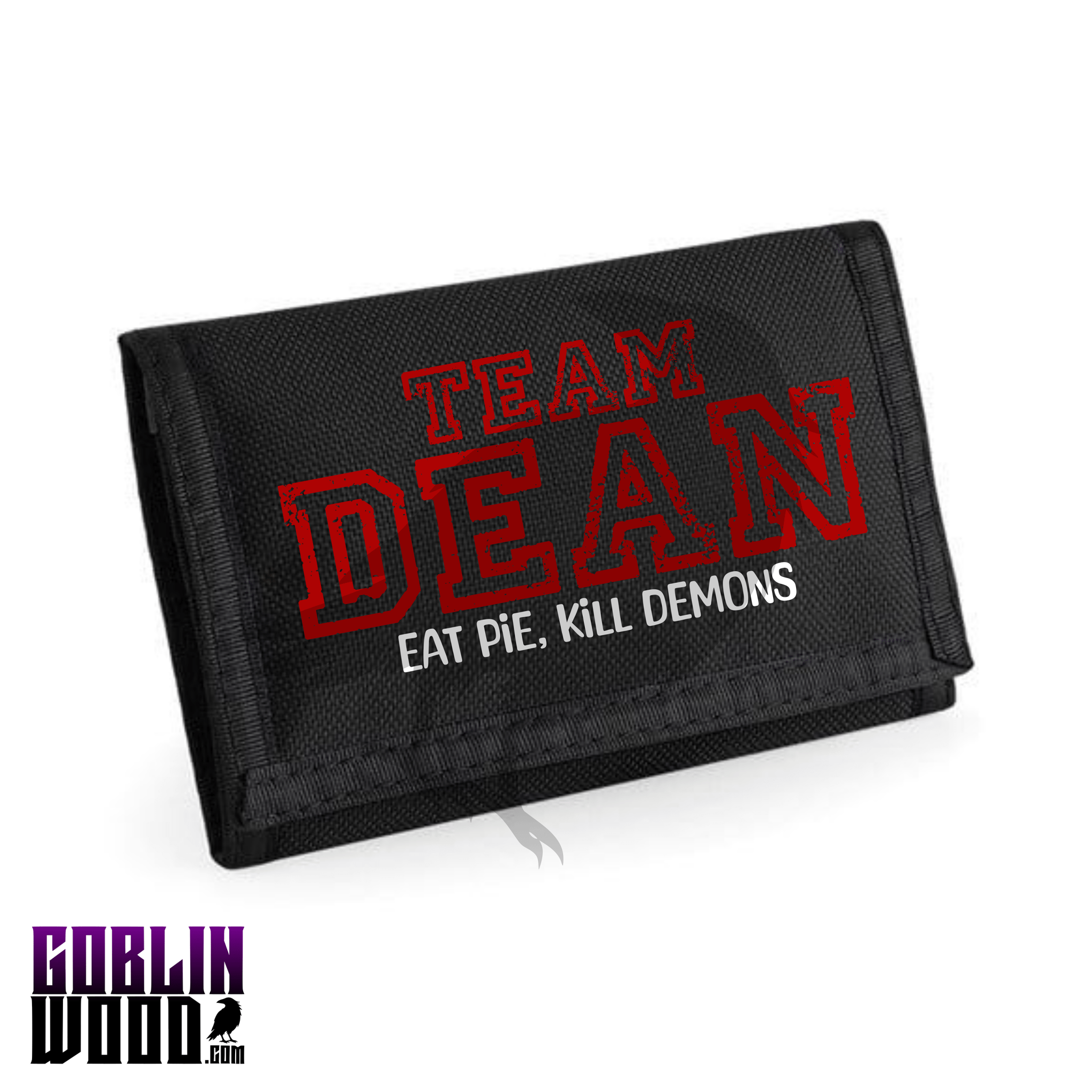 Team Dean - Black Ripper Wallet - Supernatural Inspired - Goblin Wood Exclusive - Goblin Wood