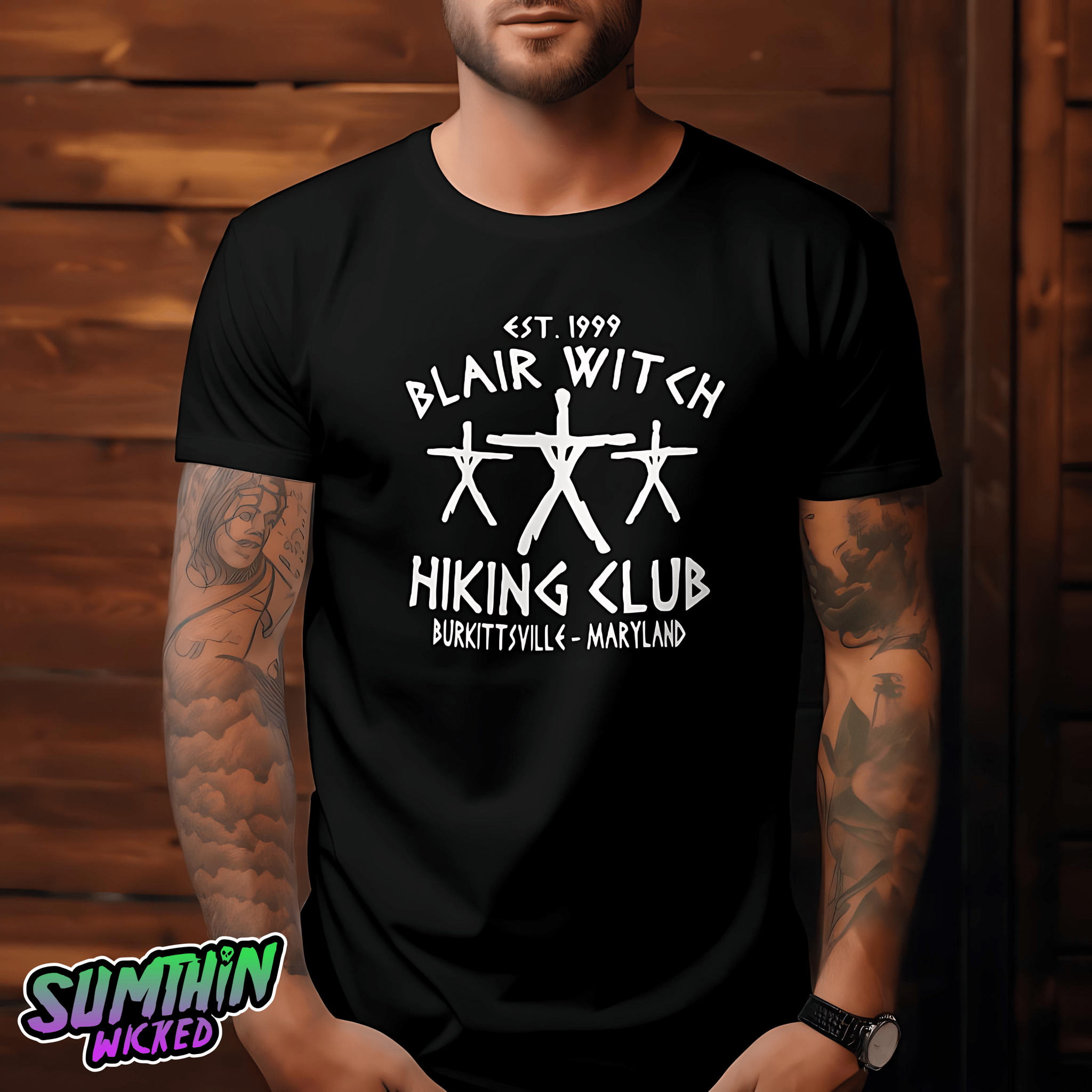 Twanas - Black Premium T-Shirt - The Blair Witch Project Inspired - Sumthin Wicked Exclusive - Goblin Wood