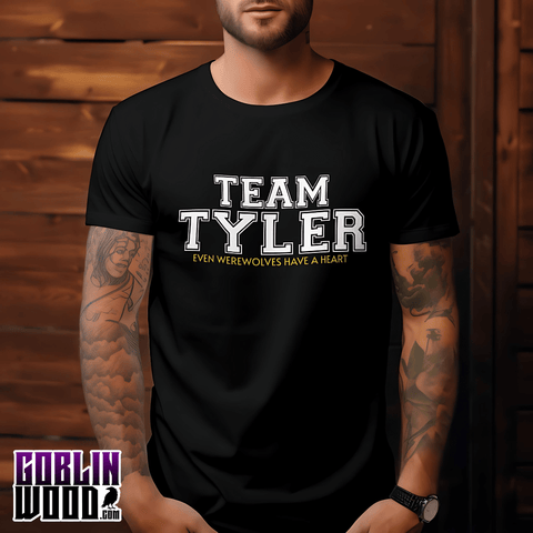 Tyler - Black Varsity Premium T-Shirt - Goblin Wood Exclusive - Goblin Wood