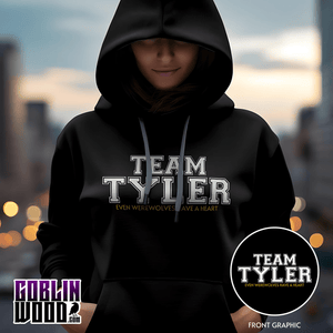 Tyler - Varsity Premium Black Hoody - TVD Inspired - Goblin Wood Exclusive - Goblin Wood