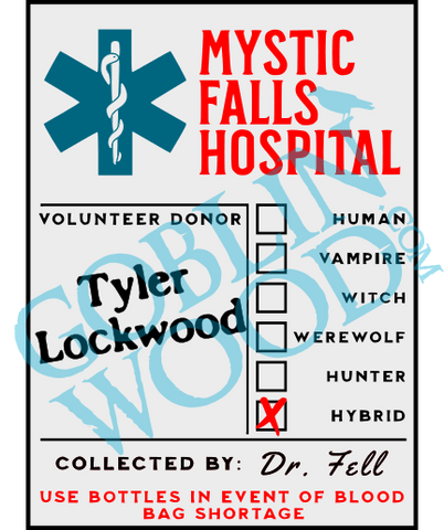 Tylers Blood - TVD Inspired - Goblin Wood