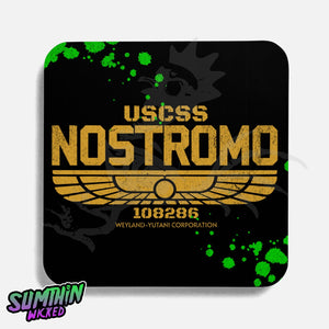 UFO - Drinks Coaster - Alien Inspired - Sumthin Wicked Exclusive - Goblin Wood