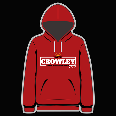 Vote Crowley Red Hoody - Goblin Wood Exclusive - Goblin Wood