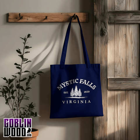 Welcome - Navy Tote Bag - TVD Inspired - Goblin Wood Exclusive - Goblin Wood