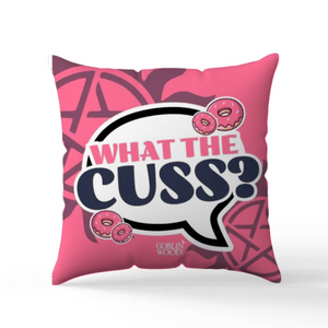 What The Cuss? Speech Bubble - Scatter Cushion - Supernatural Inspired - Goblin Wood Exclusive - Goblin Wood