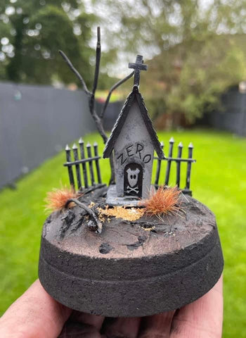 Zeros Tomb Cloche - Nightmare Before Christmas Inspired - Goblin Wood